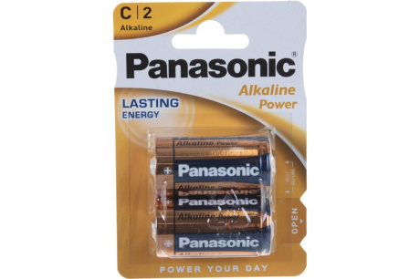 Купить Батарейка "Panasonic" LR14 С щелочная BL2  Alkaline Power    2шт.   5410853039242 фото №4