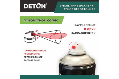 Купить Аэрозоль Deton эмаль 520мл быстросохн КРАСНОЕ ВИНО DTN-A07246 фото №2