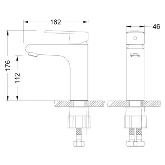 Купить Смеситель для умывальника Lemark POINT  LM0306C фото №2