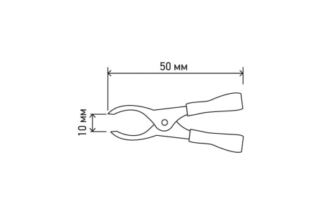 Купить Зажим "Крокодил" 10А 50мм красный/чёрный 16-0012 REXANT фото №4