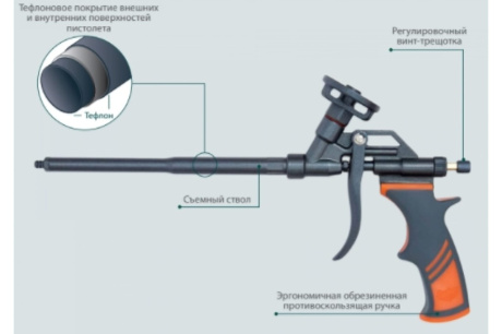 Купить Пистолет для монтажной пены с тефлоновым покрытием  Варяг 60114 фото №4