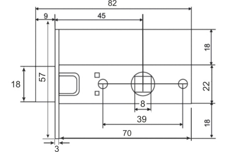 Купить Защелка  VЕTTORE C-03B 100 GP   Золото фото №3