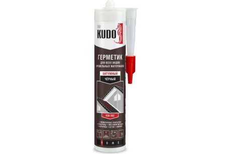 Купить Герметик KUDO KSK-602 битумный для кровли чёрный 280 мл фото №1